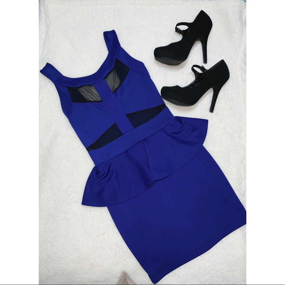 Agac’i Blue & Black Dress SIZE SMALL